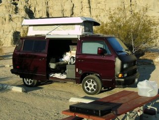 Country Homes Camper with Pop Top in Red Rock Canyon State Park